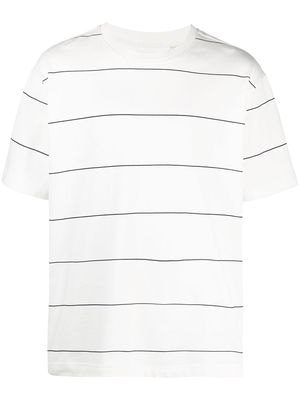 Levi's: Made & Crafted fine stripe print t-shirt - Neutrals