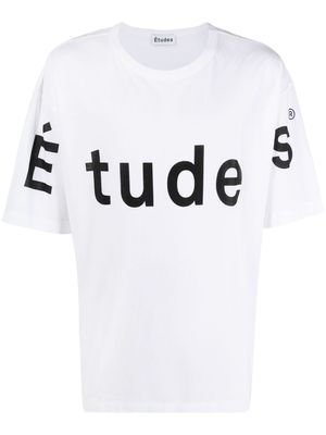 Etudes logo-print T-shirt - White