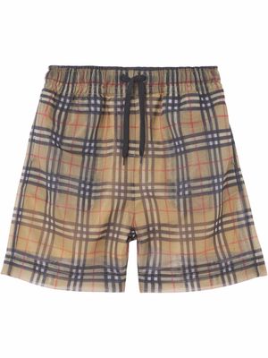 Burberry Vintage Check mesh shorts - Brown