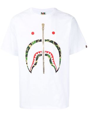 A BATHING APE® graphic-print cotton t-shirt - White