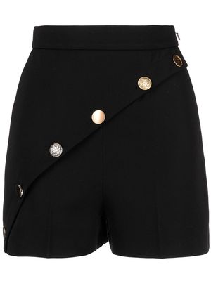 Alexander McQueen buttoned high-waist shorts - Black