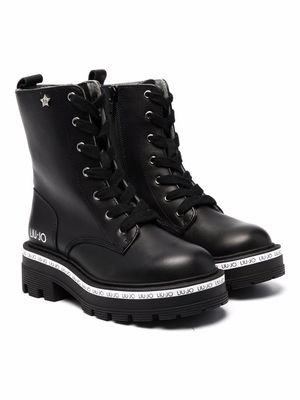 LIU JO Tailor 174 lace-up boots - Black