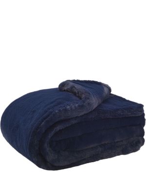 Apparis Shiloh faux-fur blanket - Blue