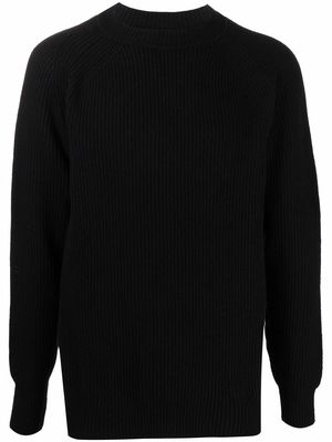 Costumein fine-knit crewneck sweater - Black
