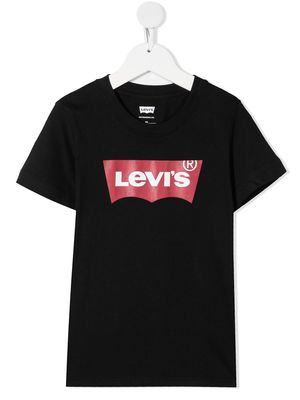 Levi's Kids logo-printed T-shirt - Black