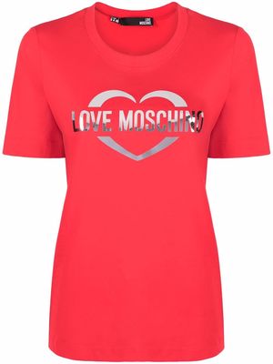 Love Moschino logo-print T-shirt - Red
