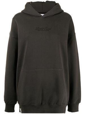 izzue photograph-print cotton hoodie - Grey