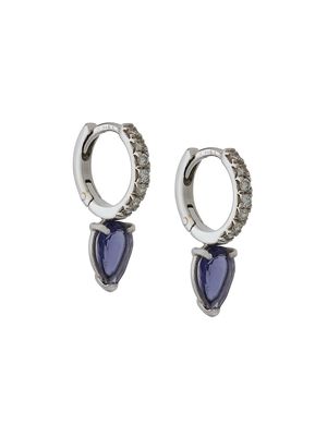 Dubini Theodora Iolite 18kt white gold drop earrings - Blue