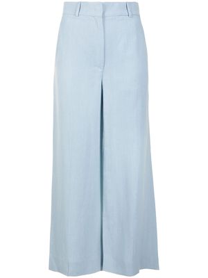 Rochas cropped flared trousers - Blue