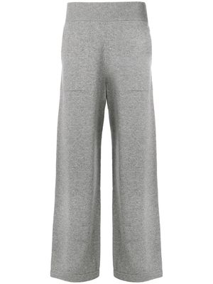 Barrie flared knitted trousers - Grey