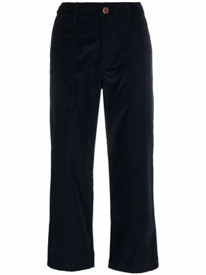 Jejia navy cropped trousers - Blue