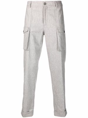 Eleventy slim-fit cargo trousers - Grey