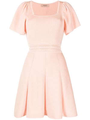 TWINSET square-neck mini dress - Pink