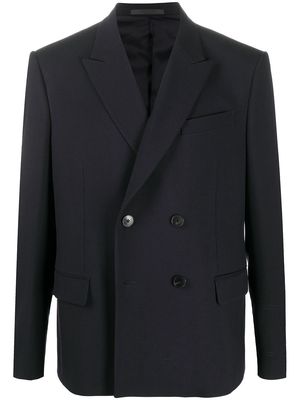 Valentino double-breasted long-sleeve blazer - Black