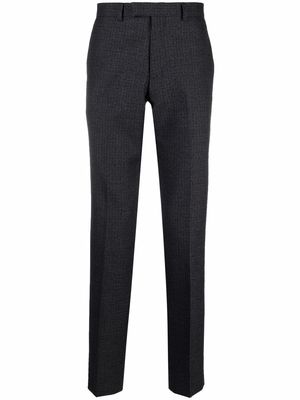 SANDRO houndstooth straight-leg trousers - Grey