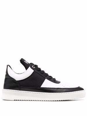 Filling Pieces two-tone panelled trainers - Black