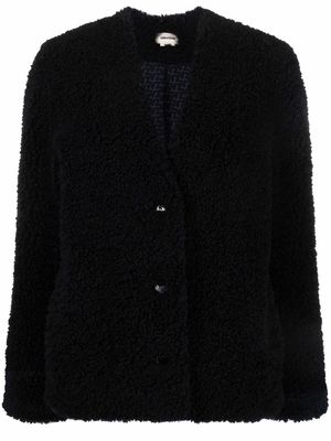 Zadig&Voltaire Mila soft button-up jacket - Black