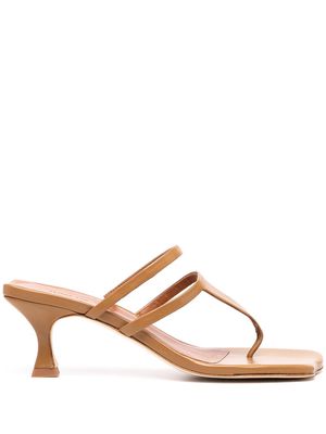 Rejina Pyo Allie strappy t-bar sandals - Brown