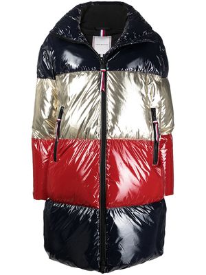Tommy Hilfiger colour block padded coat - Black