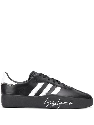 Y-3 Tangutsu football leather sneakers - Black