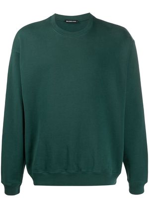 Balenciaga printed logo sweatshirt - Green