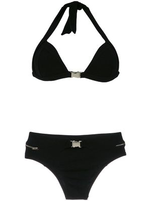 Amir Slama buckle detail bikini set - Black