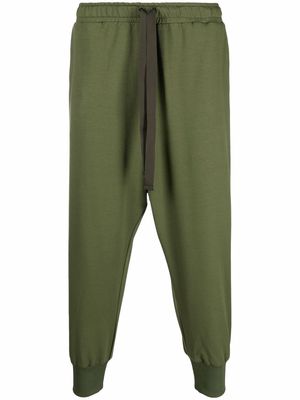 Alchemy drawstring-waist cropped trousers - Green