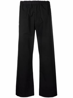 Alexander McQueen elasticated waistband straight trousers - Black