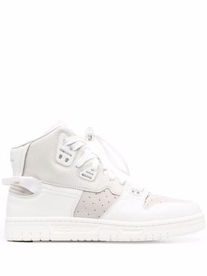 Acne Studios panelled high-top sneakers - White