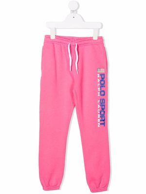 Ralph Lauren Kids logo-print track pants - Pink