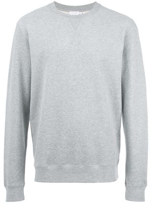 Sunspel plain crew neck sweatshirt - Grey