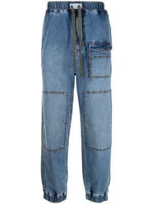 FIVE CM mid-rise tapered jeans - Blue
