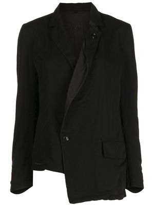 Y's single-breasted tailored blazer - Black