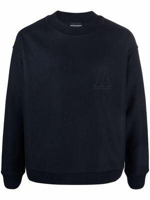Emporio Armani wool-blend sweatshirt - Blue