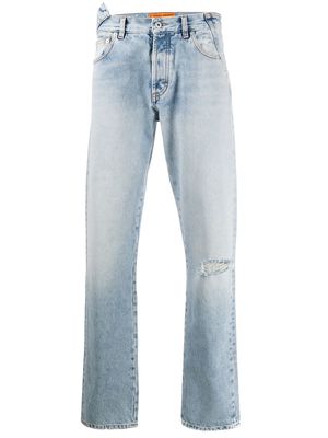 Heron Preston rip detail jeans - Blue