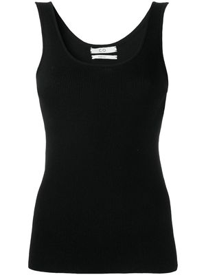 Co slim-fit knitted tank top - Black
