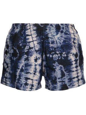 Timo Trunks chevron tie-dye swimming shorts - Blue