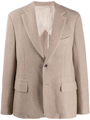 Salvatore Ferragamo woven blazer jacket - Neutrals