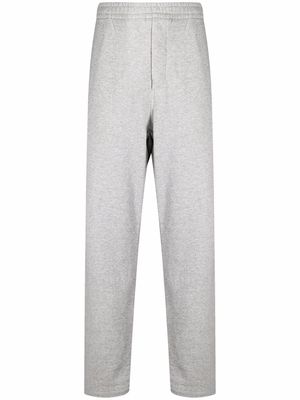 Isabel Marant debossed-logo sweatpants - Grey