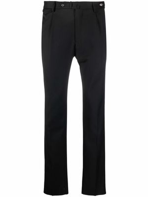 Tagliatore straight-leg virgin wool trousers - Black