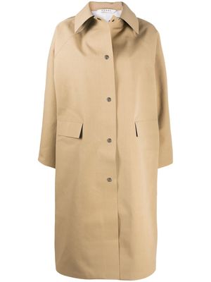 KASSL Editions point collar rain coat - Neutrals