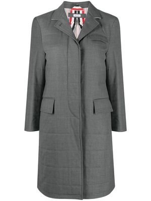Thom Browne Chesterfield down-filled coat - Grey