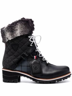 Rossignol logo lace-up boots - Black