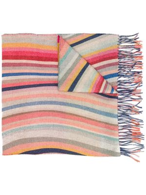 PAUL SMITH striped scarf - Pink
