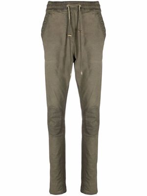 Balmain ankle-zip track pants - Green