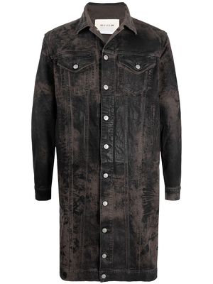 1017 ALYX 9SM button-up long-length denim jacket - Brown