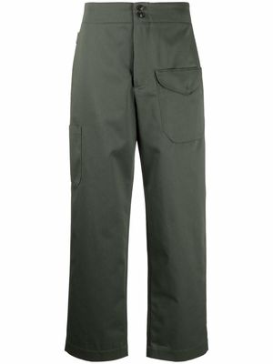 Woolrich flap-pocket straight trousers - Green