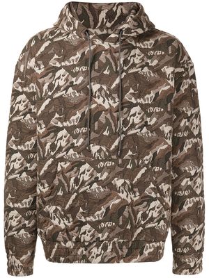 Mostly Heard Rarely Seen camouflage jacquard stretch-cotton hoodie - Green