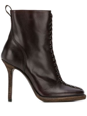 Haider Ackermann zipped ankle boots - Brown