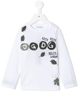 Dolce & Gabbana Kids logo-print T-shirt - White